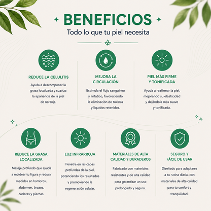 Masajeador anticelulítico con luz infrarroja
