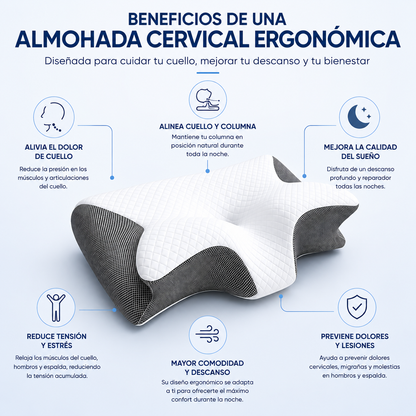 Almohada cervical ergonómica