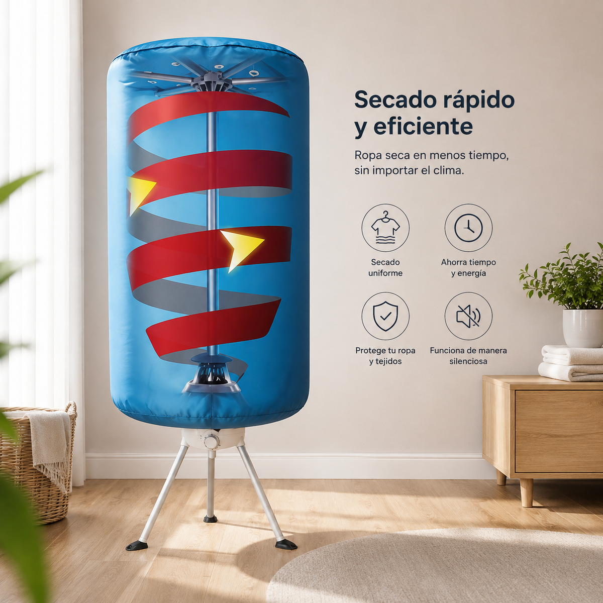 Secador de ropa plegable