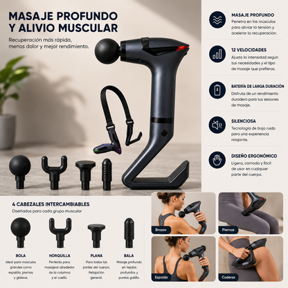 Pistola Masajeadora Multifunción